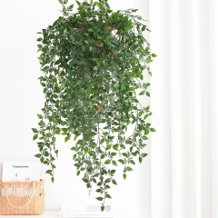 新品 仿真植物壁挂曼陀罗垂藤 藤条假花藤蔓装饰绿植装饰仿真绿植