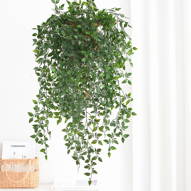 新品 仿真植物壁挂曼陀罗垂藤 藤条假花藤蔓装饰绿植装饰仿真绿植