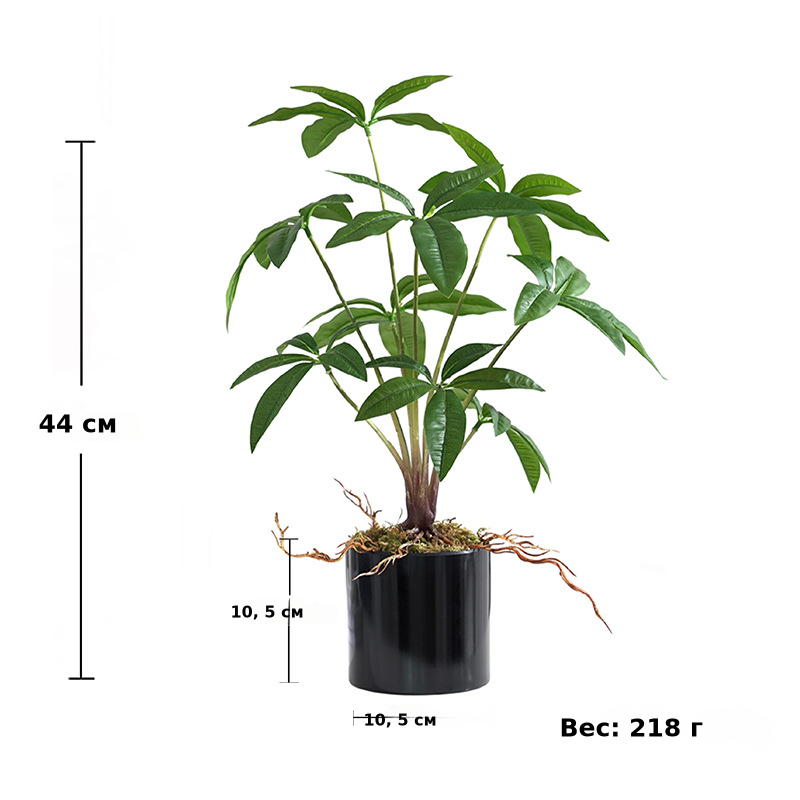 跨境 仿真绿植发财树盆栽套装塑料花卉 假花落地室内摄影装饰摆件