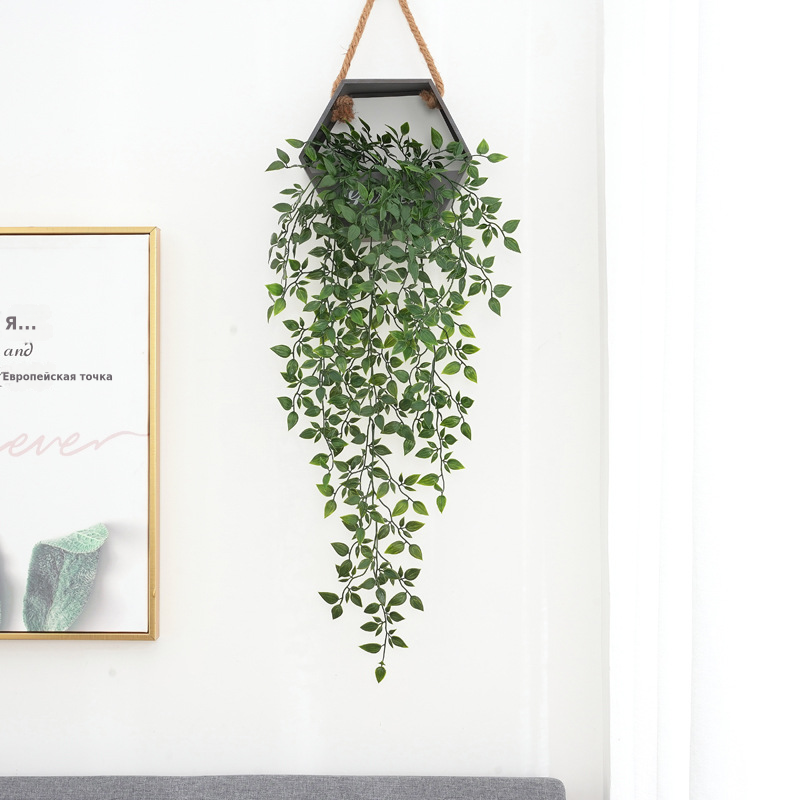 新品 仿真植物壁挂曼陀罗垂藤 藤条假花藤蔓装饰绿植装饰仿真绿植