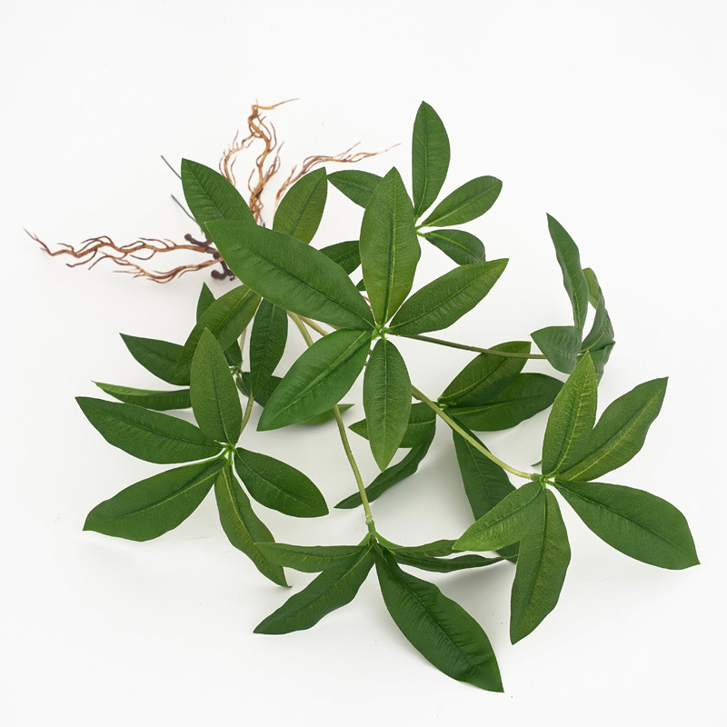 跨境 仿真绿植发财树盆栽套装塑料花卉 假花落地室内摄影装饰摆件