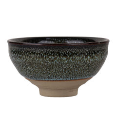 窑变茶杯曜变盏功夫茶具禅意金叶天目盏创意建盏主人杯陶瓷品茗杯