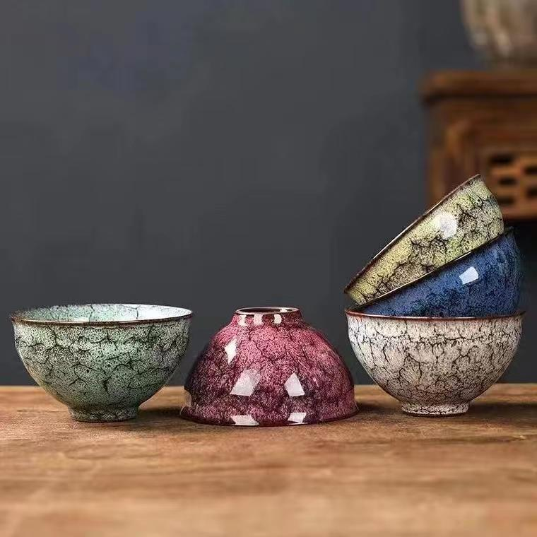 窑变龙蛋龙形不倒杯防烫陶瓷杯建盏暖手杯子窑变大容量主人杯茶杯