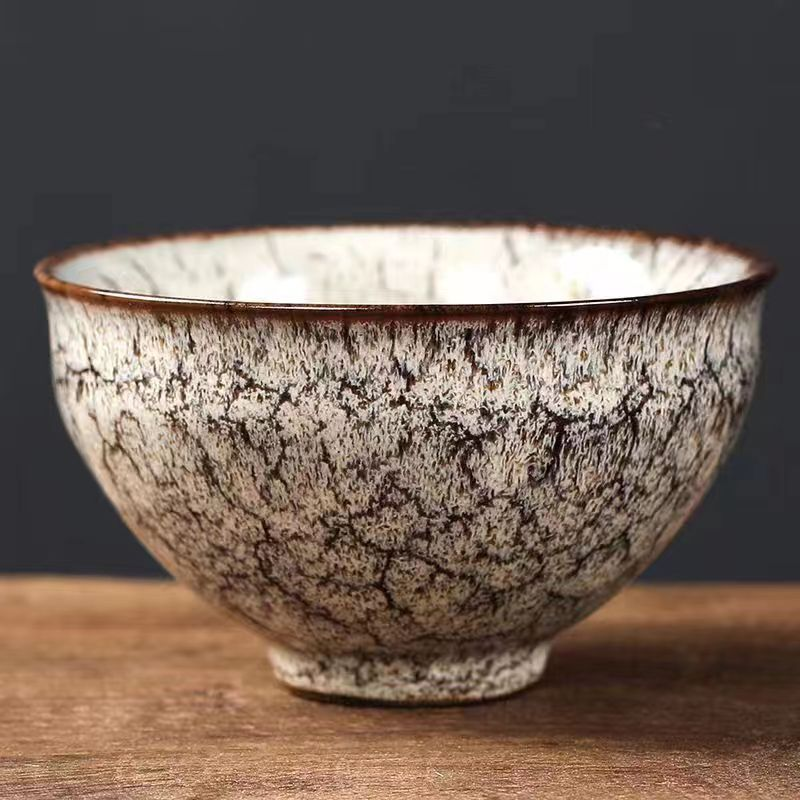 窑变龙蛋龙形不倒杯防烫陶瓷杯建盏暖手杯子窑变大容量主人杯茶杯