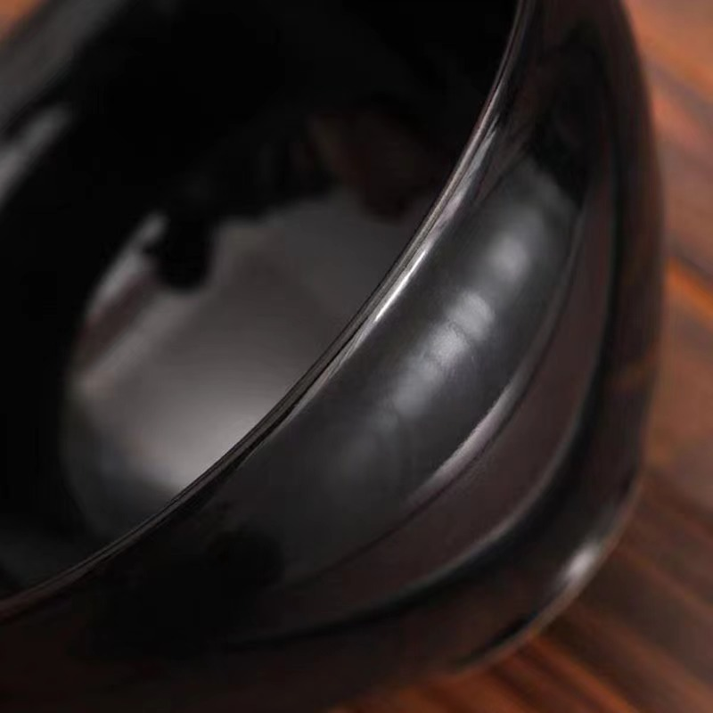 建盏乌金釉陶瓷主人杯金叶功夫茶杯四叶草银杏枫叶菩提叶