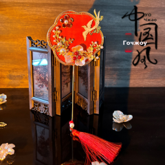 中式婚礼古风小团扇旗袍造型拍照道具手持迷你秀禾扇汉服古典配饰