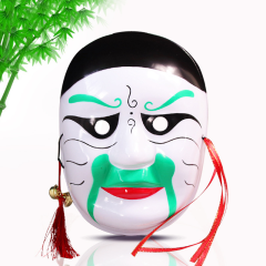 中国风彩绘京剧脸谱面具戏曲京剧脸谱模具变脸面具饰品装扮道具