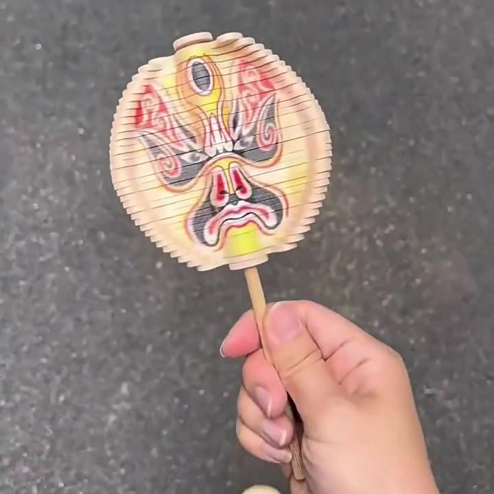 塑料脸谱旋转棒棒糖新转转乐斐波那契螺旋树益智玩具摆件摆摊批发