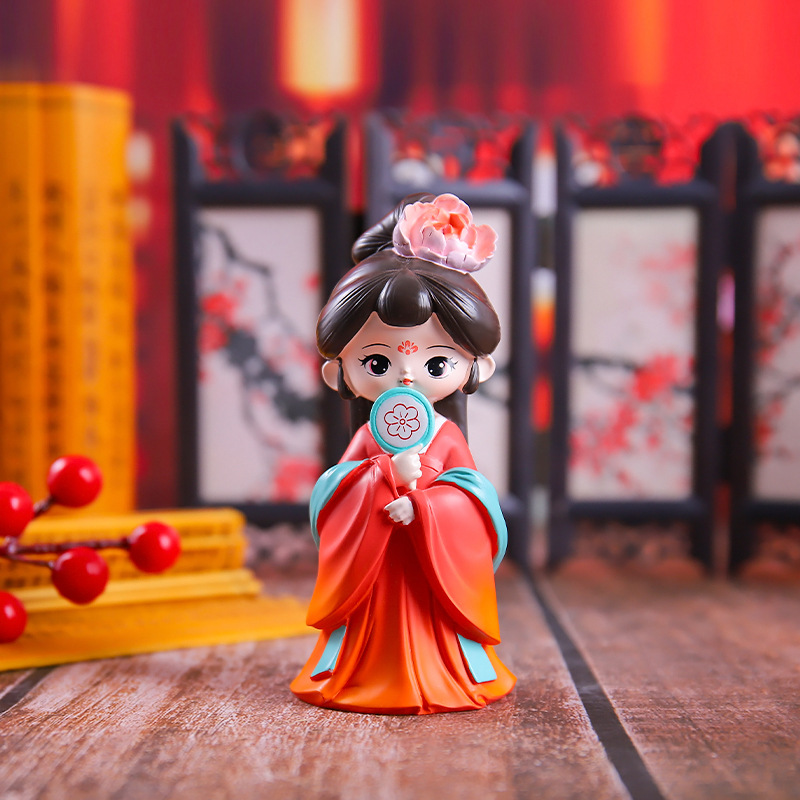 国潮风古韵十大美女小摆件桌面电视柜装饰品精致小礼品一件代发