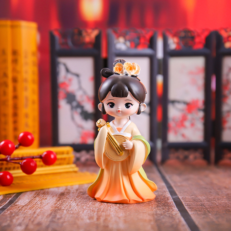 国潮风古韵十大美女小摆件桌面电视柜装饰品精致小礼品一件代发
