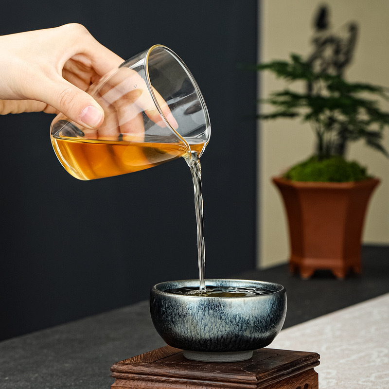 正品铁胎盏百花建盏建窑茶杯主人杯大号贵宾杯子茶盏茶碗陶瓷代发