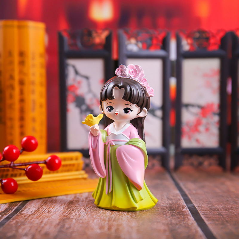 国潮风古韵十大美女小摆件桌面电视柜装饰品精致小礼品一件代发