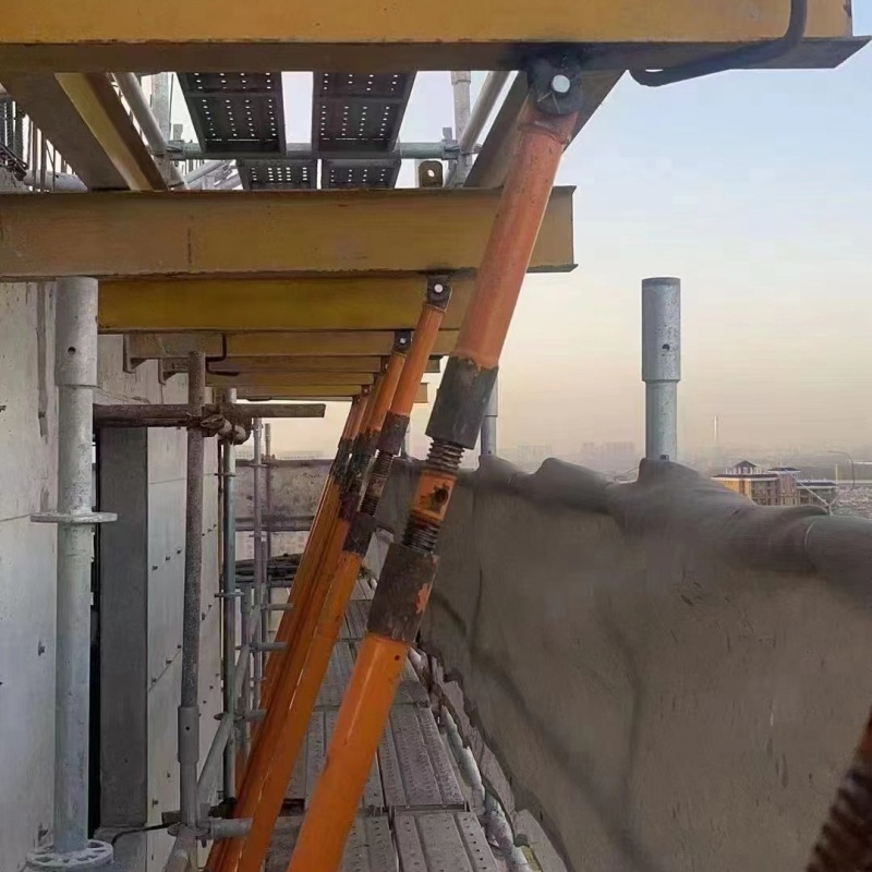 厂家批发定制新型花篮式外架悬挑工字钢下支撑杆下斜支撑花篮悬挑