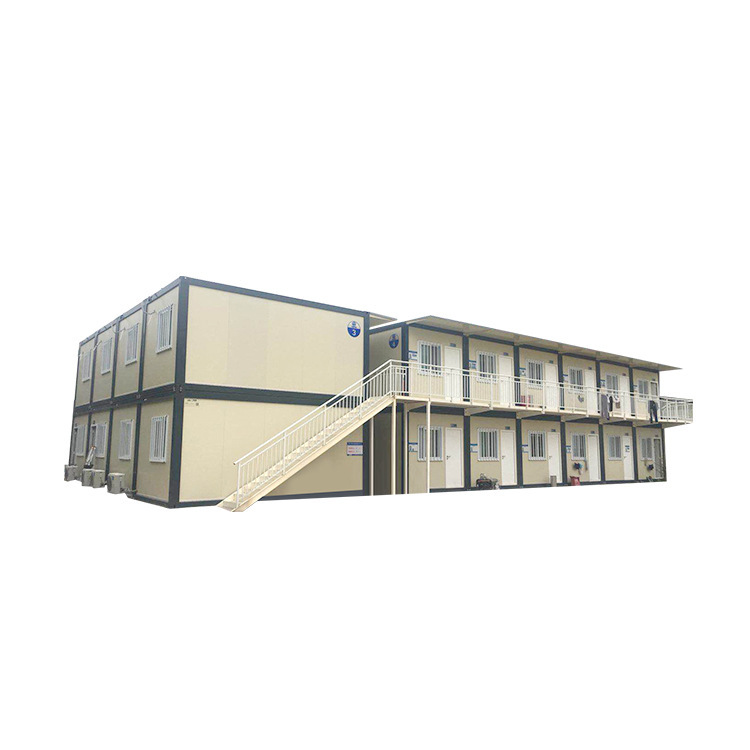 外贸定制可移动钢结构集成房 简易移动快拼打包箱房屋 工地防火房