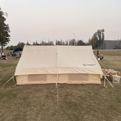 复古房型充气大屋户外折叠加厚露营帐篷便携式速开充气帐篷途12.0