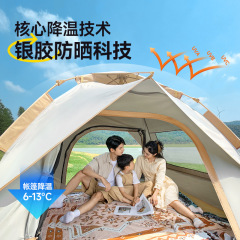 户外全自动双人帐篷野营便捷式防水防晒速开帐篷露营防蚊工厂现货