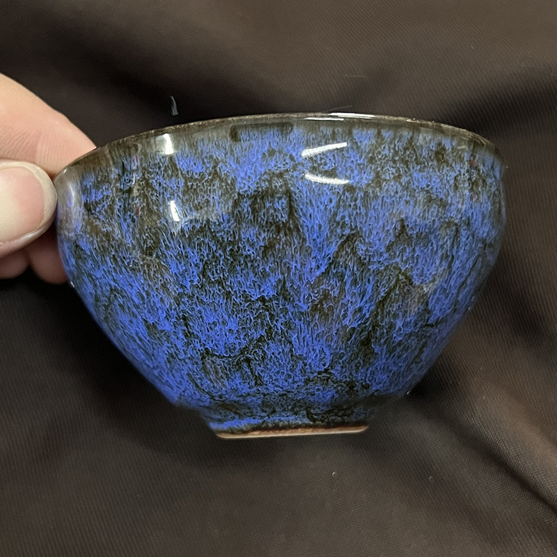 四神兽建盏陶瓷主人杯家用中式大号窑变杯单个泡茶品茗杯功夫茶盏