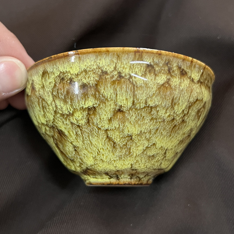 四神兽建盏陶瓷主人杯家用中式大号窑变杯单个泡茶品茗杯功夫茶盏