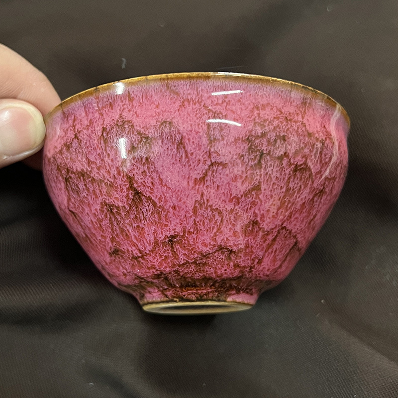 四神兽建盏陶瓷主人杯家用中式大号窑变杯单个泡茶品茗杯功夫茶盏