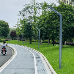 铁型材庭院灯户外防水景观灯柱3米LED侧面发光七字灯道路照明路灯