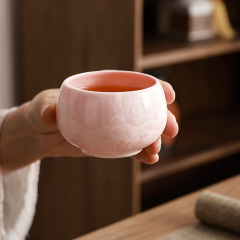 结晶釉主人杯陶瓷冰花个人杯窑变功夫茶杯高档送礼茶盏品茗杯