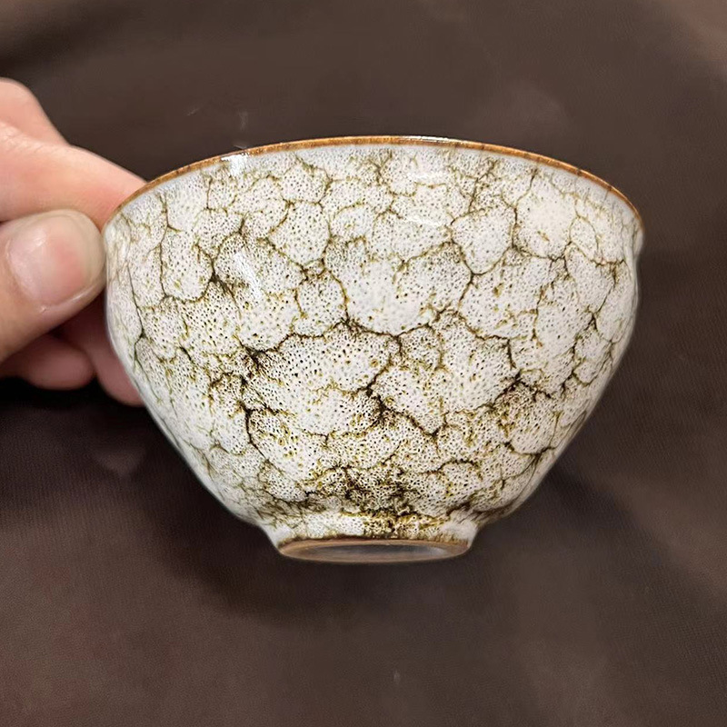 四神兽建盏陶瓷主人杯家用中式大号窑变杯单个泡茶品茗杯功夫茶盏