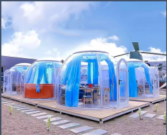 星空房户外露营酒店民宿网红星空餐吧酒吧球形帐篷景区防蚊虫防火