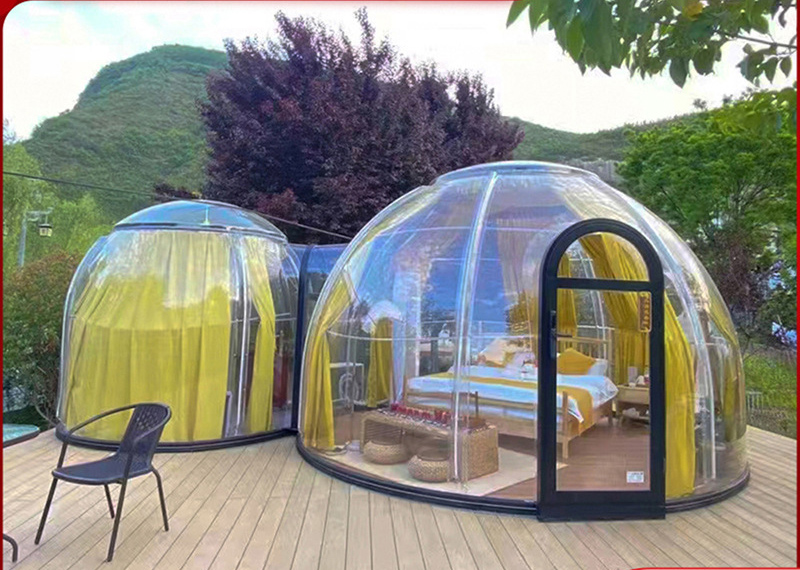星空房户外露营酒店民宿网红星空餐吧酒吧球形帐篷景区防蚊虫防火