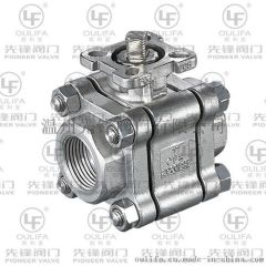 高压三片式球阀2000PSI