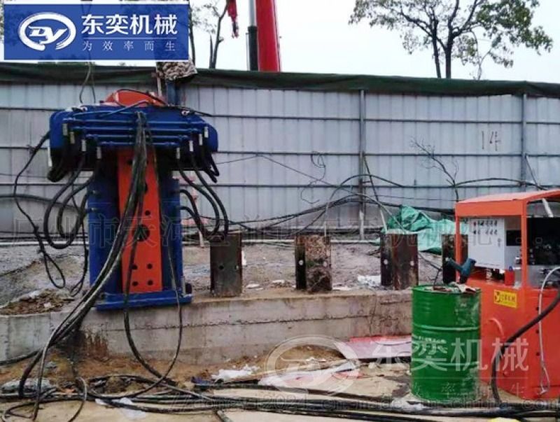 拔工字钢机器 拔型钢桩工程 遥控操作简单方便