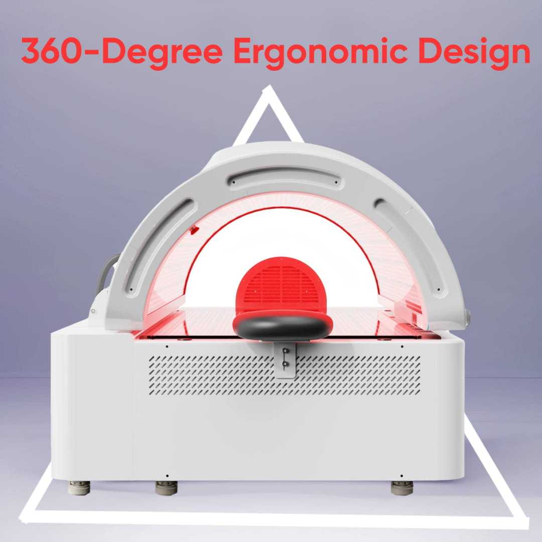 Commercial Use 5500W Red Light Full Body Therapy Bed PBM Body Bed Near Infrared Therapy Pod