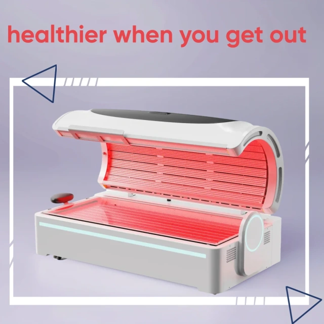 Commercial Use 5500W Red Light Full Body Therapy Bed PBM Body Bed Near Infrared Therapy Pod