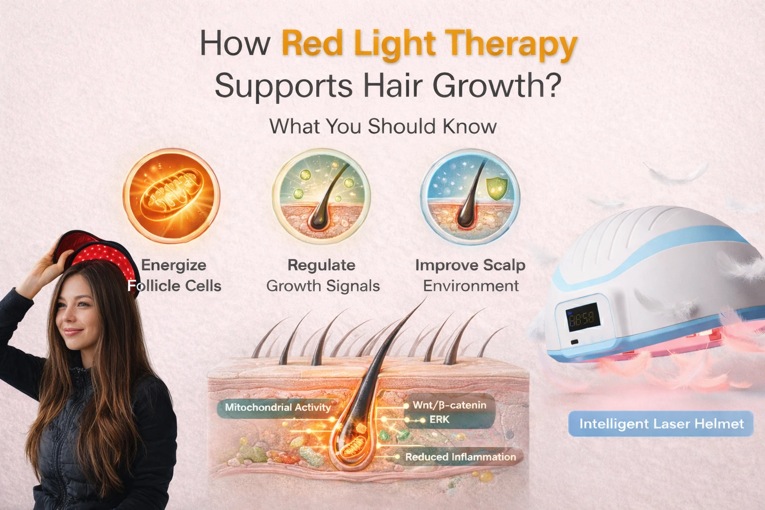 how red light therapy boost hari growth