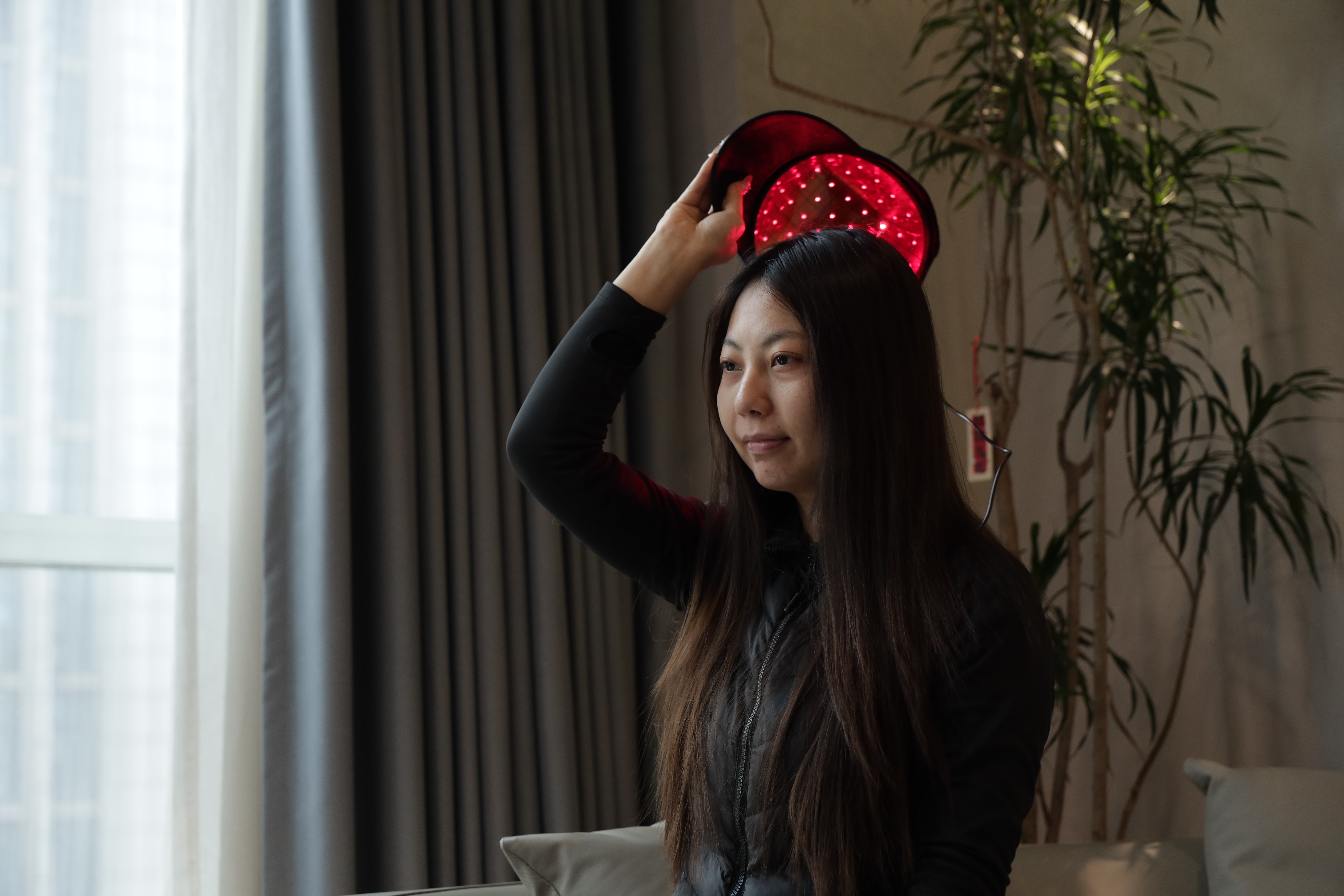 red ligh therapy hat