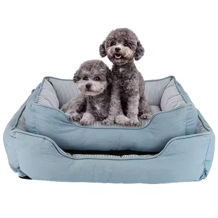 print canvas dog bed