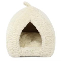 White Triangle Cat Bed