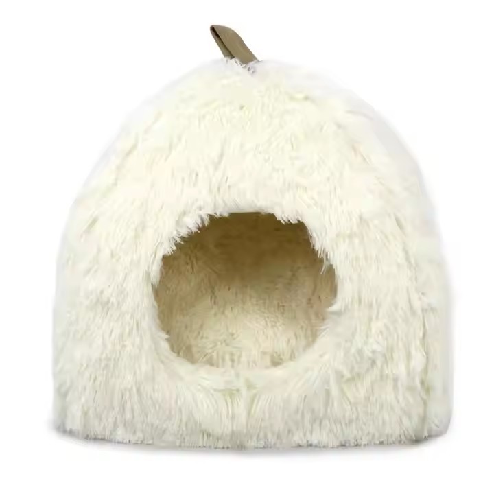 Fuzzy Triangle Cat Bed