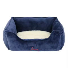 blue pet bed