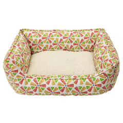 Washable Plush Square dog bed