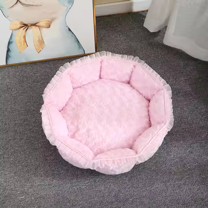 round dog bed