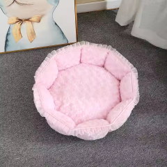 round dog bed