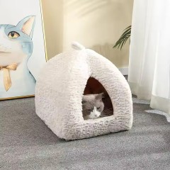 White Triangle Cat Bed