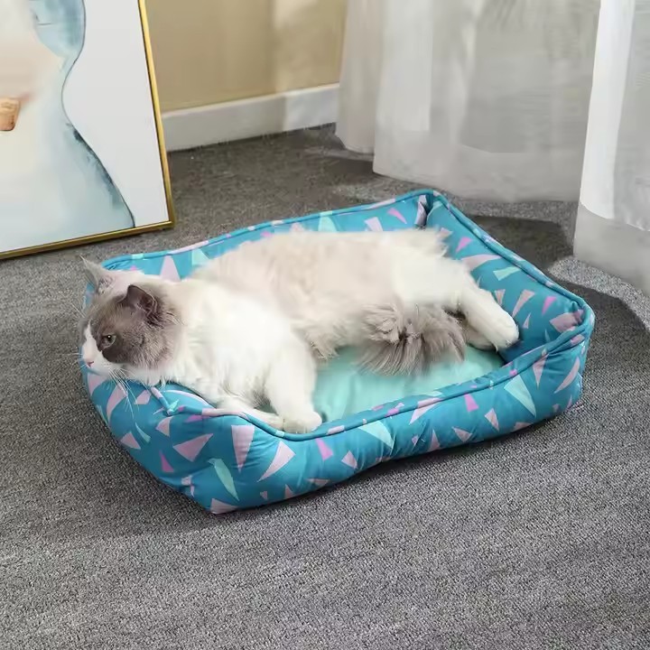 Blue Prints Cat Bed