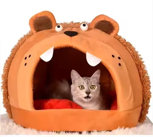 Lion-shaped Cat Bed