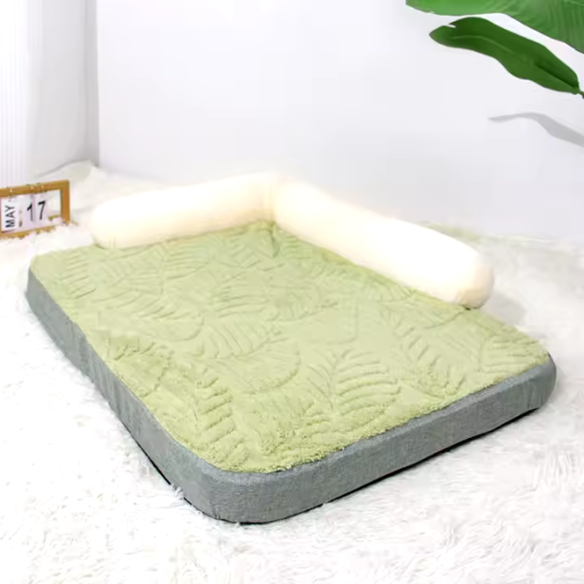 washable orthopedic green dog sofa