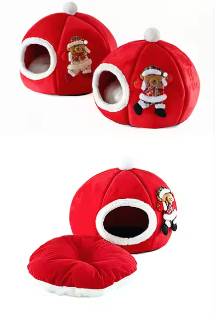 velvet christmas tree Dog bed