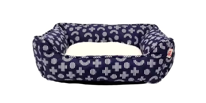 square washable soft dog bed