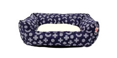 square washable soft dog bed