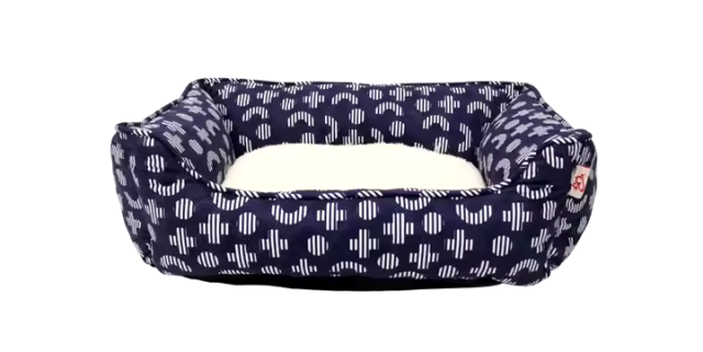 square washable soft dog bed
