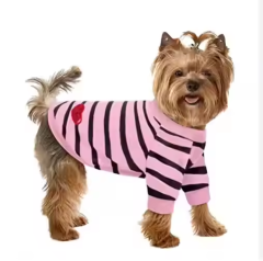 Striped Cotton Pet Vest for Small Medium Large Pets